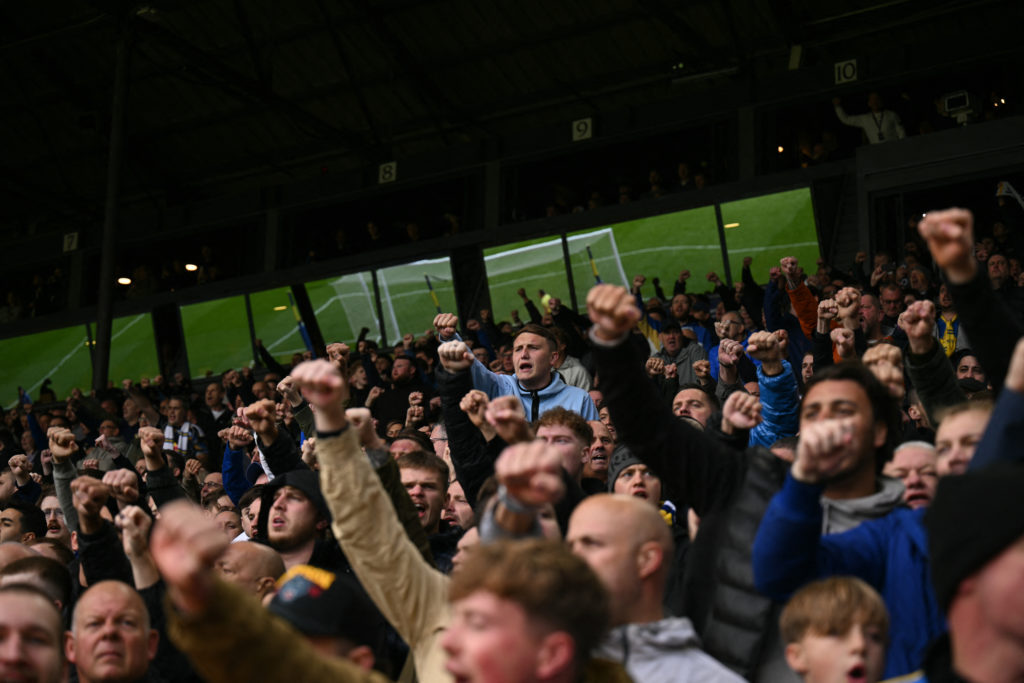 Leeds United fans vs Tottenham Hotspur
