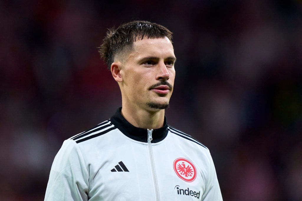 Robin Koch looks on ahead of Atletico de Madrid v Eintracht Frankfurt - UEFA Champions League 2025/26 League Phase MD2