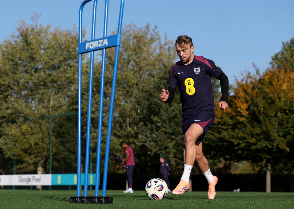 Jarrod Bowen during England training.