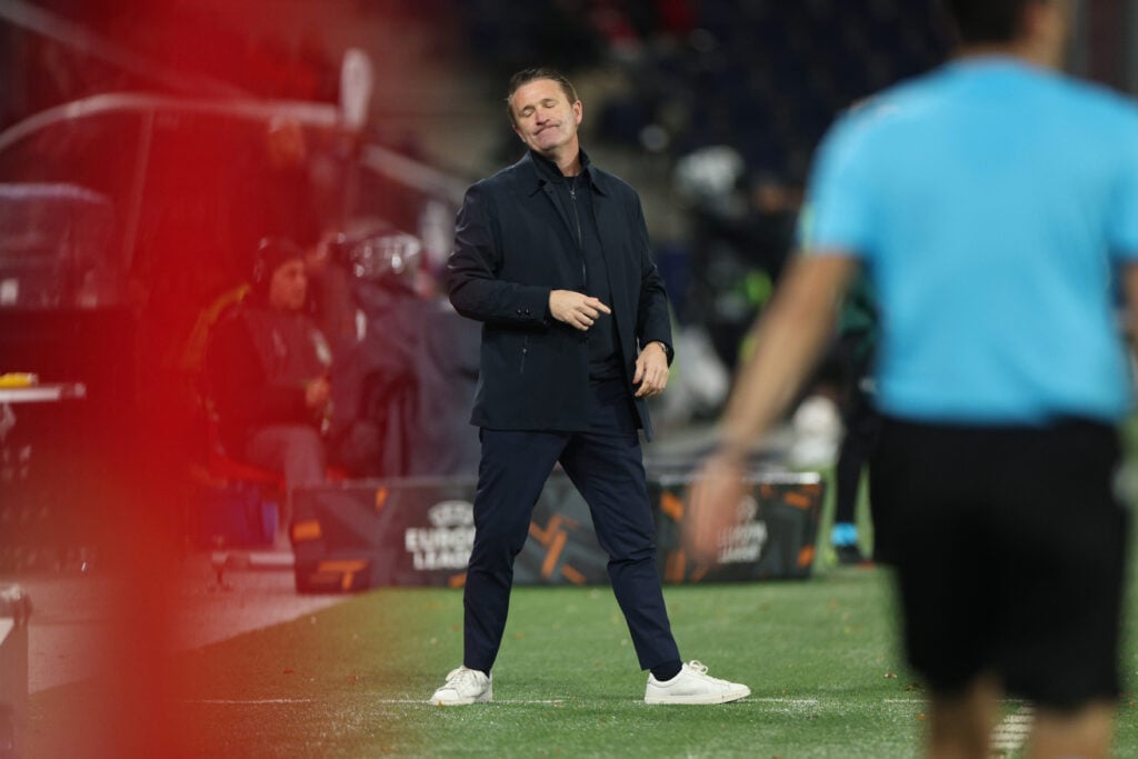 Robbie Keane reacts during FC Salzburg v Ferencvarosi TC - UEFA Europa League 2025/26 League Phase MD3