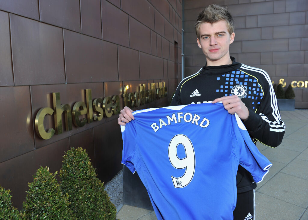 Patrick Bamford during a Chelsea Training session