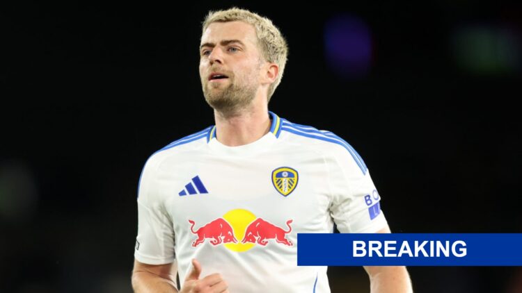 Former Leeds United striker Patrick Bamford with the exclusive label