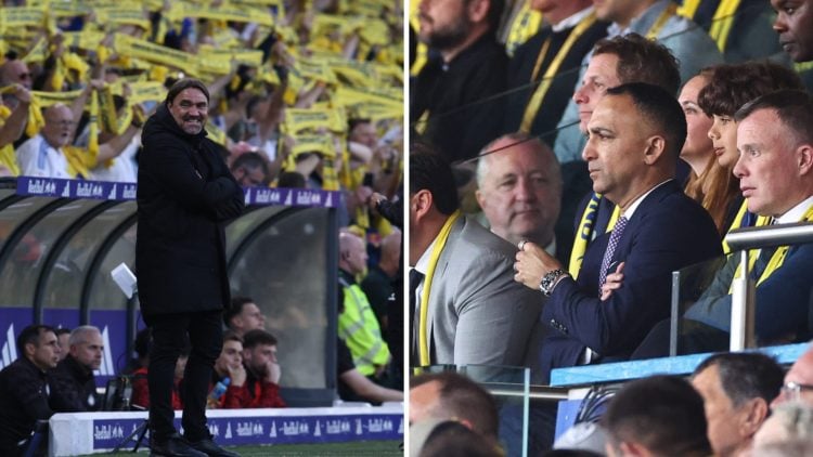 Paraag Marathe and Leeds manager Daniel Farke.