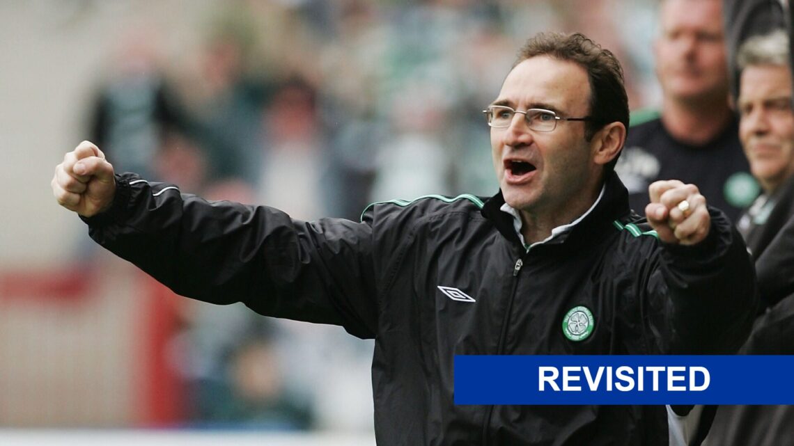 Martin O'Neill as Celtic Manager with the Revisited label