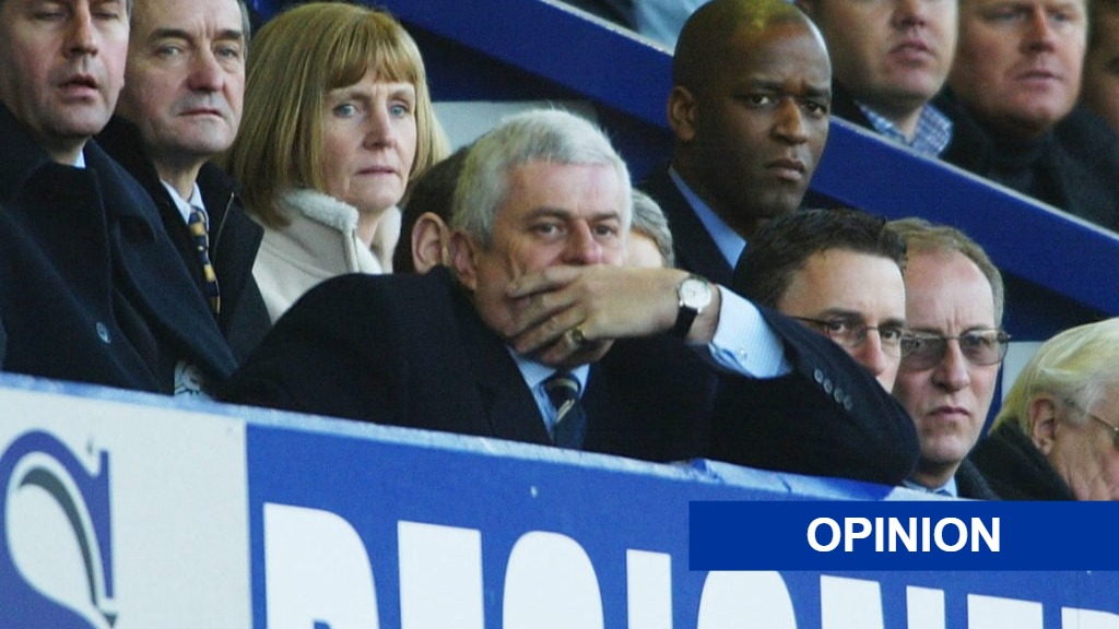 Former Leeds United chairman Peter Ridsdale with the Opinion label