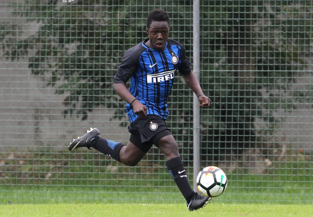 Wilfried Gnonto in action for Inter Milan