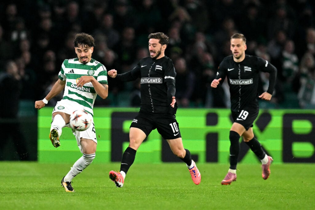 Sebastian Tounekti in action for Celtic.