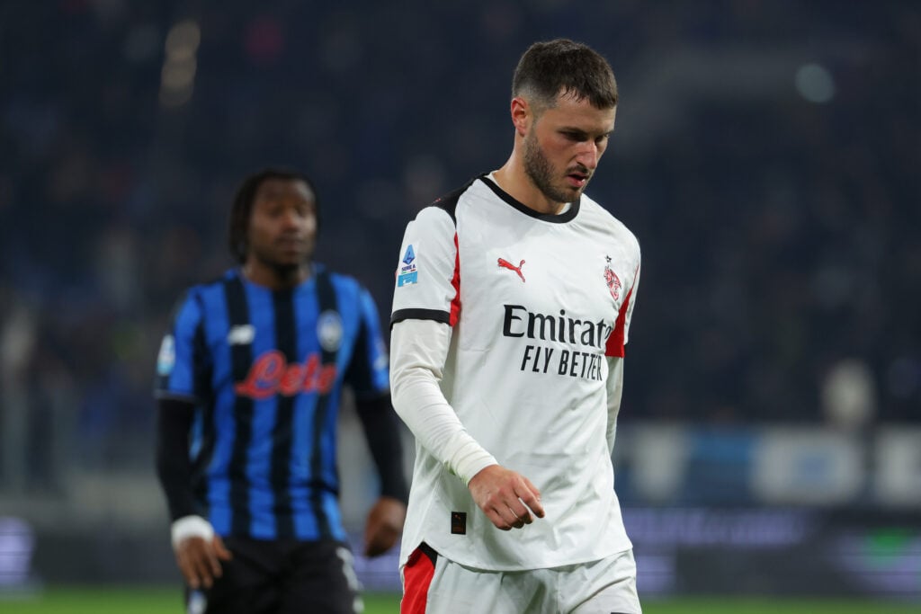 Santiago Gimenez while playing for Milan.