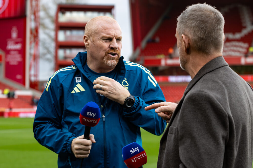 Sean Dyche speaks to media after Forest's win over Leeds.