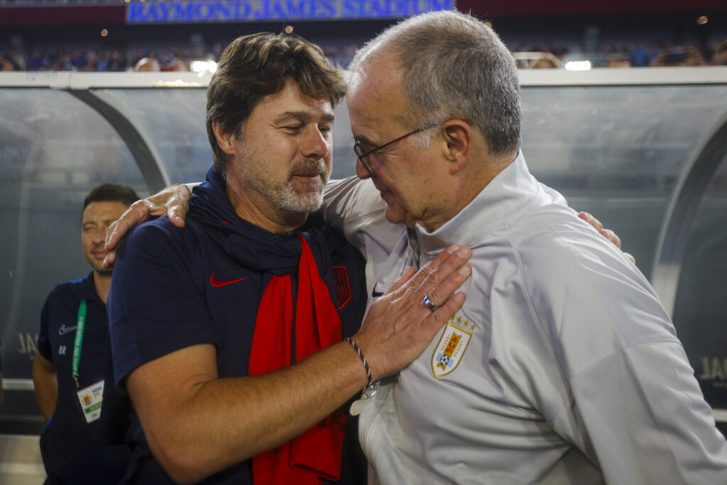 Mauricio Pochettino and Marcelo Bielsa ahead of United States v Uruguay - International Friendly
