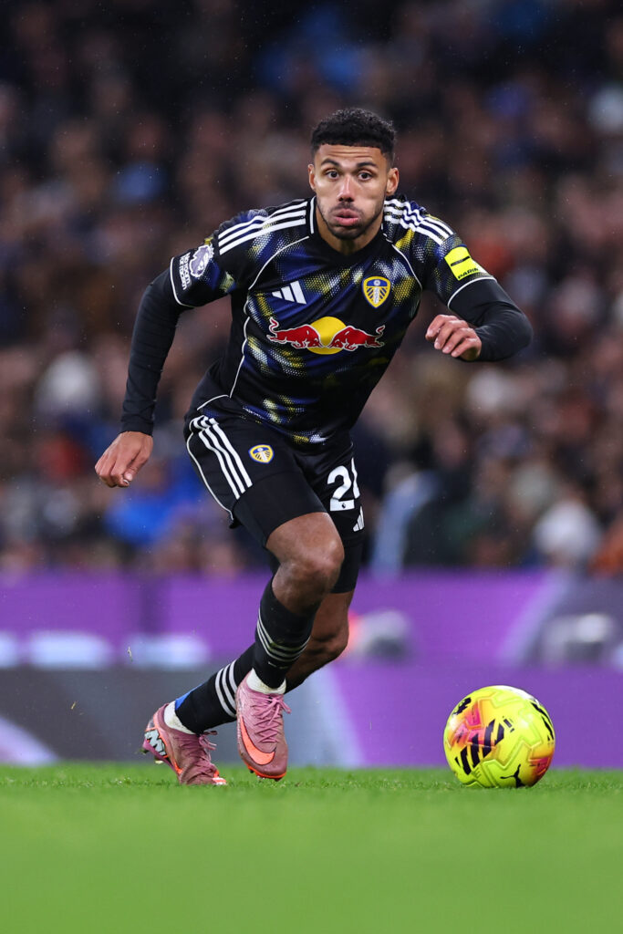 James Justin v Man City.