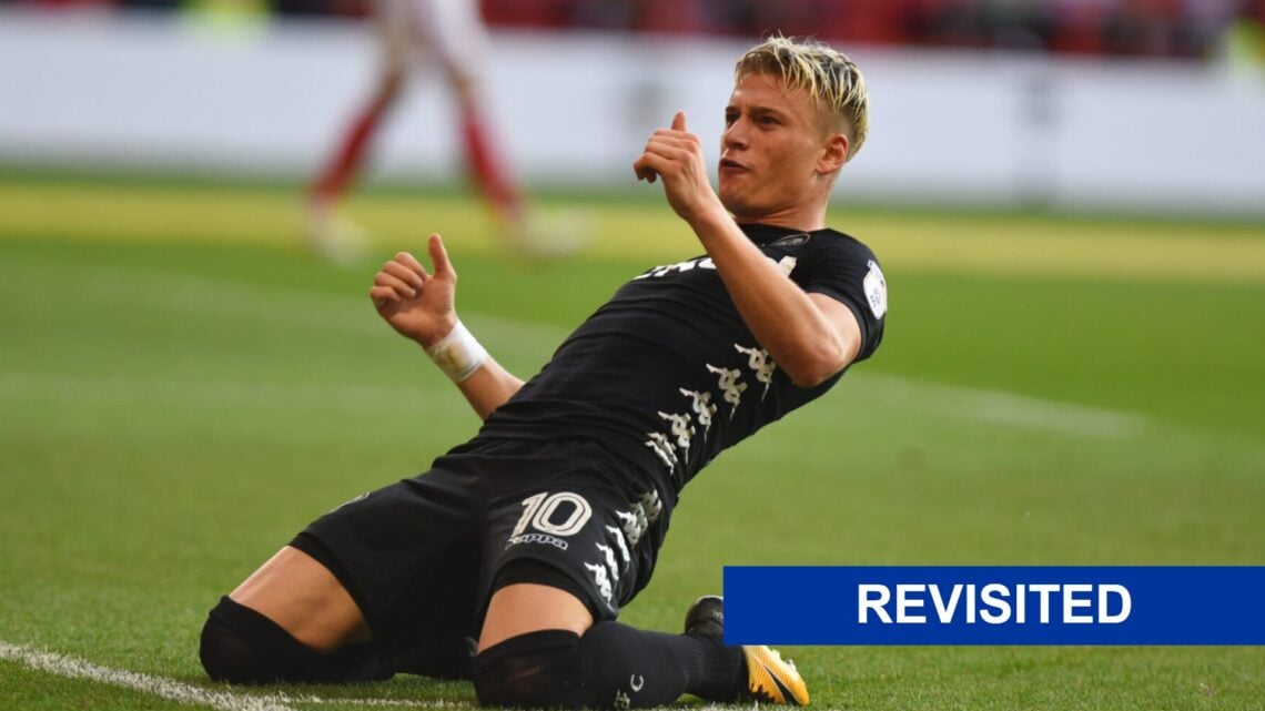 Gjanni Alioski celebrated for Leeds United with the revisited labelzz