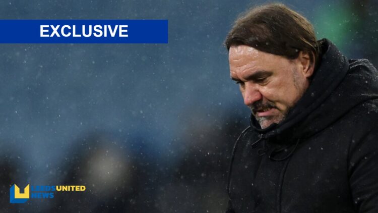 Daniel Farke following Leeds United's defeat to Aston Villa.