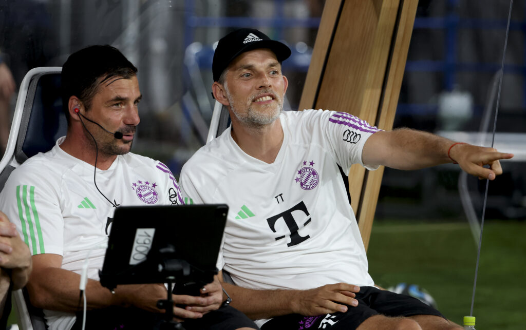 Zsolt Low and Thomas Tuchel.
