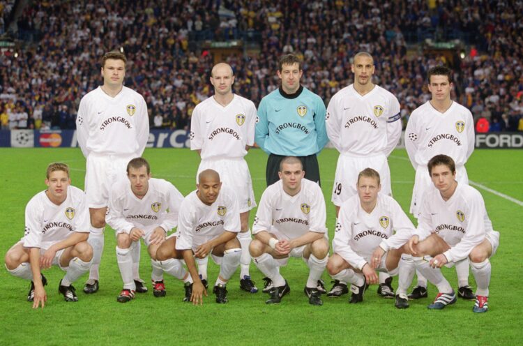 2 May 2001:  Leeds United team group before the UEFA Champions League Semi-Finals first leg match against Valencia played at Elland Road, in Leeds,...
