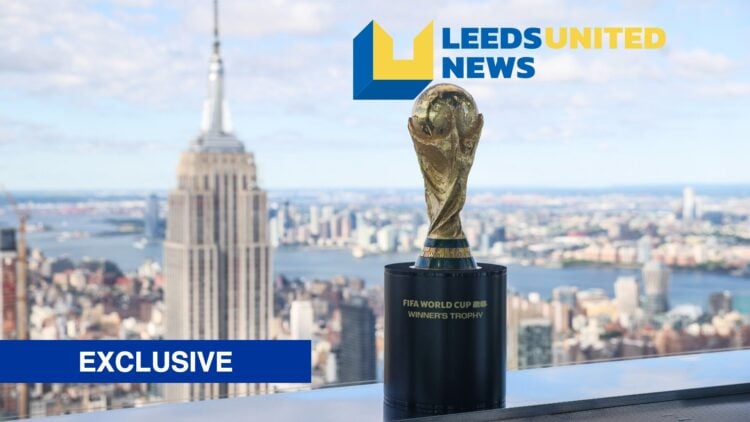 FIFA World Cup Trophy Tour of New York and New Jersey, LUN logo and exclusive label inset