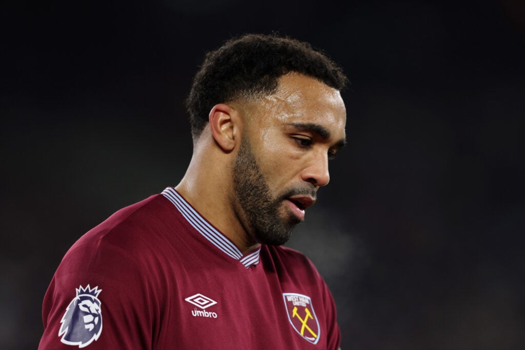 Callum Wilson reacts to being substituted during West Ham's clash with Brighton
