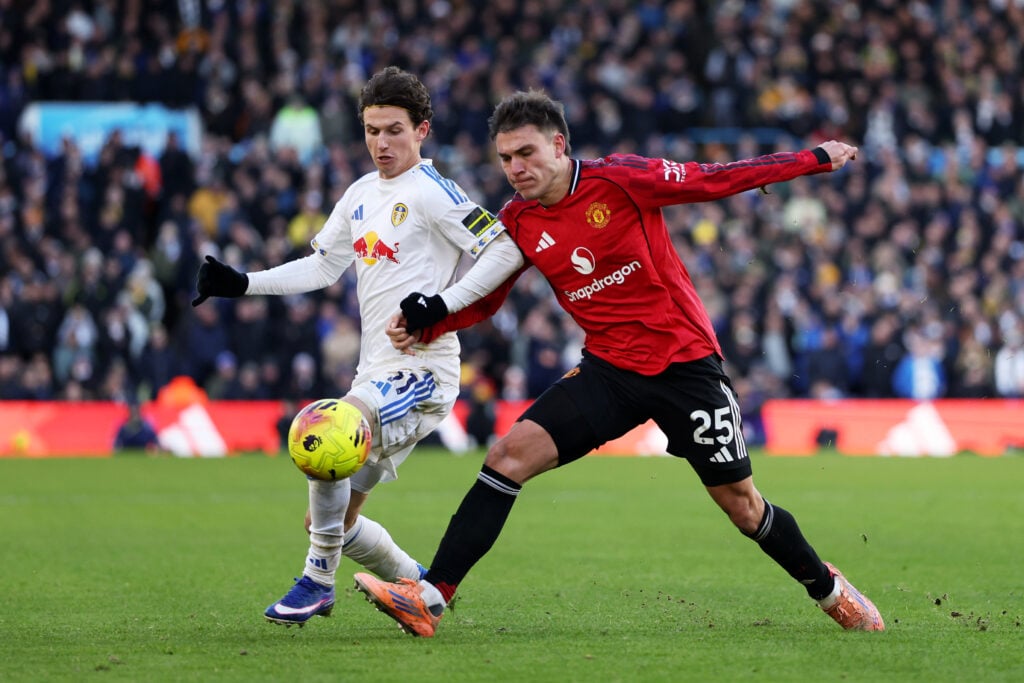 Brenden Aaronson v Man United.