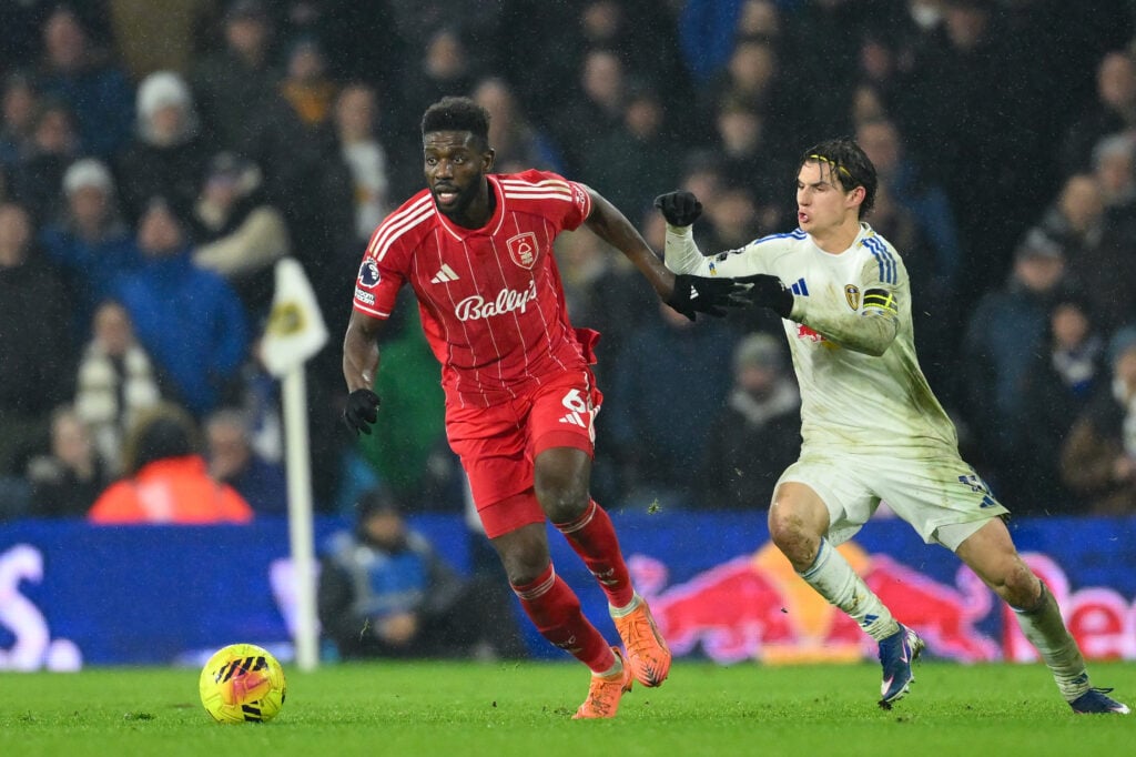 Brenden Aaronson v Forest.